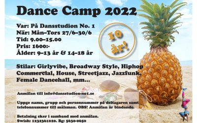 Dance Camp Sommaren 2022!