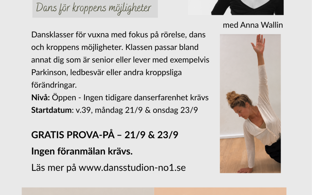 Restorative Dance – för en kropp i förändring